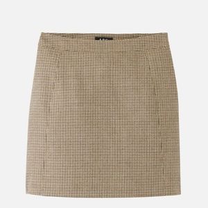 A.P.C houndstooth wool skirt